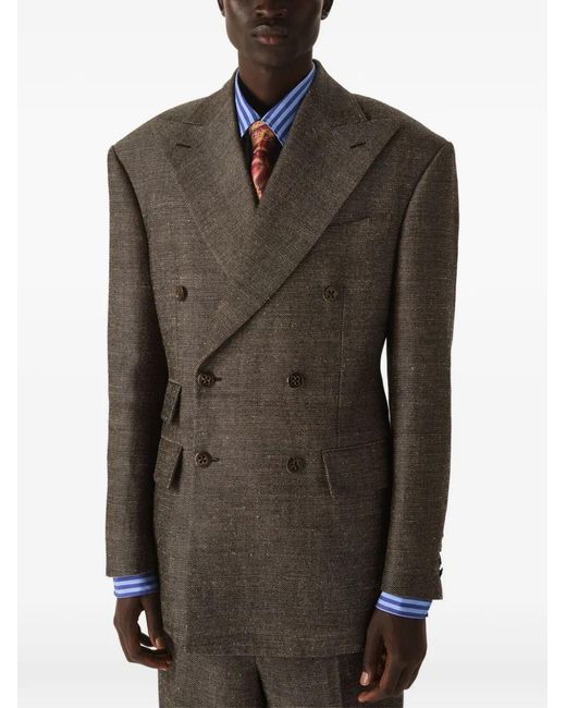 Vivienne Westwood Brown Double-Breasted Blazer for men