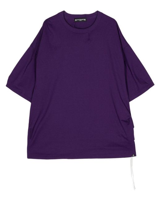 MASTERMIND WORLD Purple Logo-embellished Cotton T-shirt for men