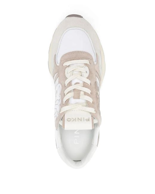 Pinko White Zoe' Low-Top Sneaker