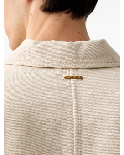 Michael Kors Natural Button-Up Pocket-Detail Jacket for men