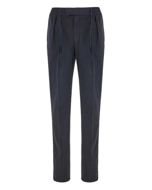 Gabriele Pasini Blue Pleated Drawstring Trousers for men