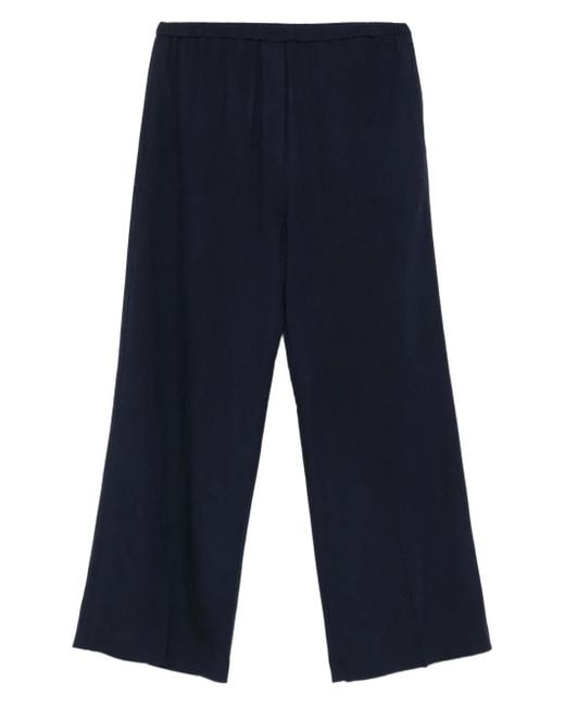 Totême  Blue Elasticated-Waist Trousers