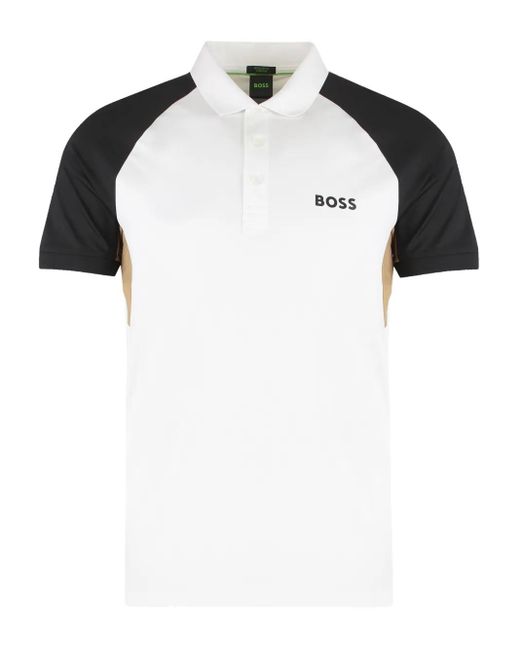 Polo Con Design Color-Block di Boss in Black da Uomo