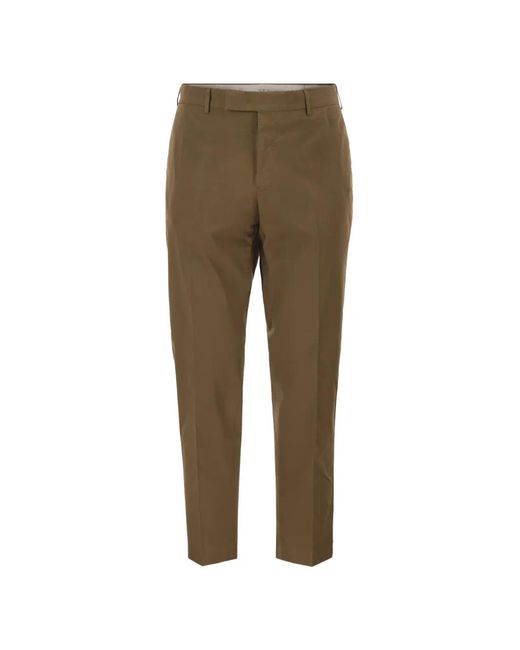 PT Torino Natural Belt-Loop Pocket Trousers for men