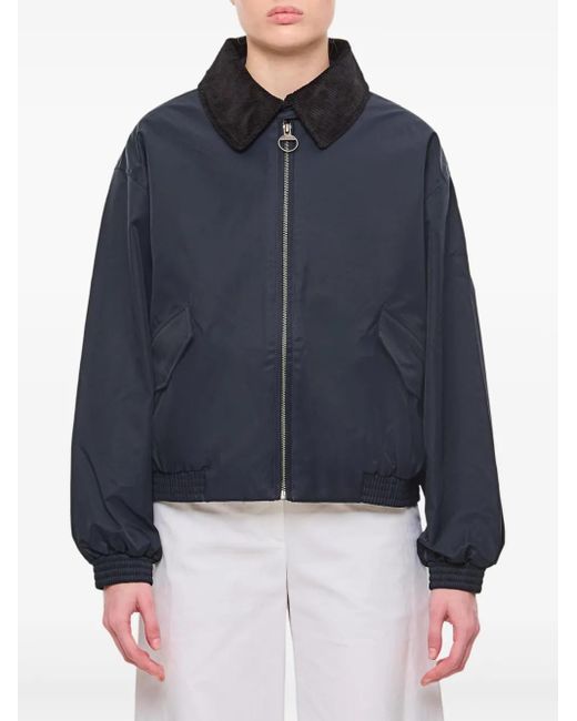Barbour Blue X Alexa Chung Waterproof Bomber Jacket