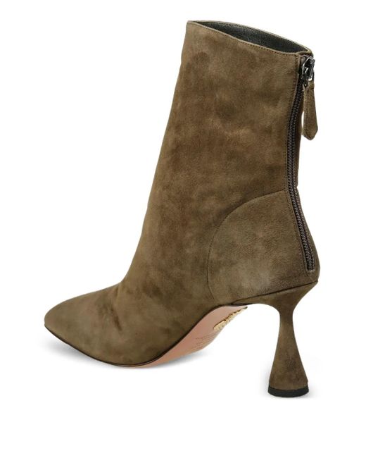 Aquazzura サイドジップ ブーツ Brown