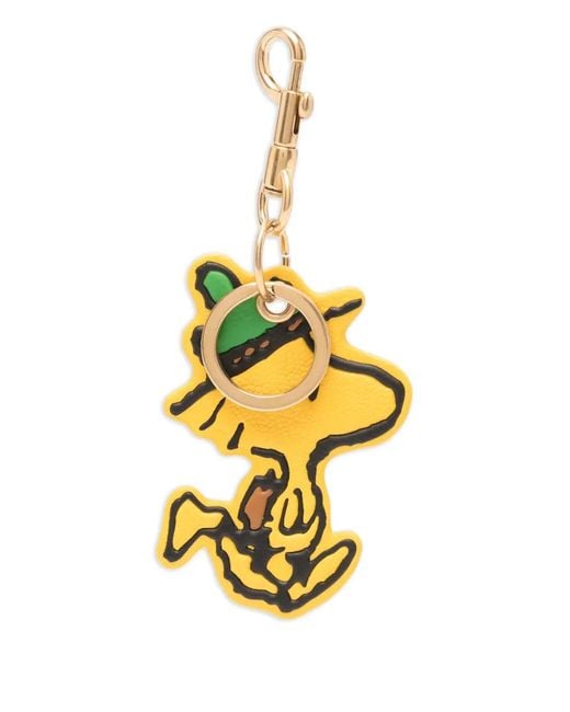 Anya Hindmarch Metallic X Peanuts Woodstock Keyring