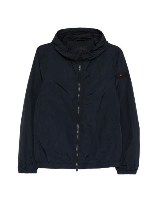 Peuterey Blue Hooded Zip-Up Jacket