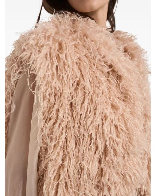 Forte_forte Brown Shaggy Faux-Fur Vest