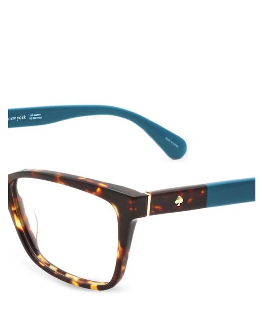 Kate Spade White Rectangle-Frame Glasses