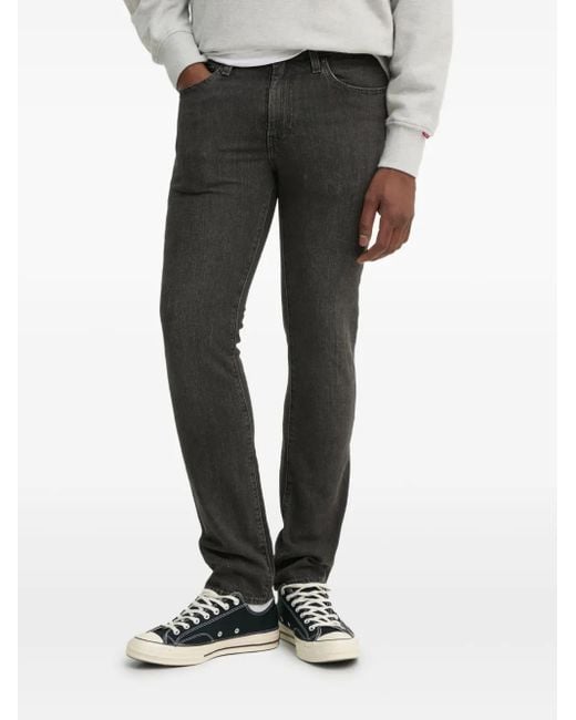Levi's Black Jean En Coton Stretch for men