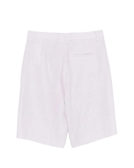 Manuel Ritz White Button Shorts
