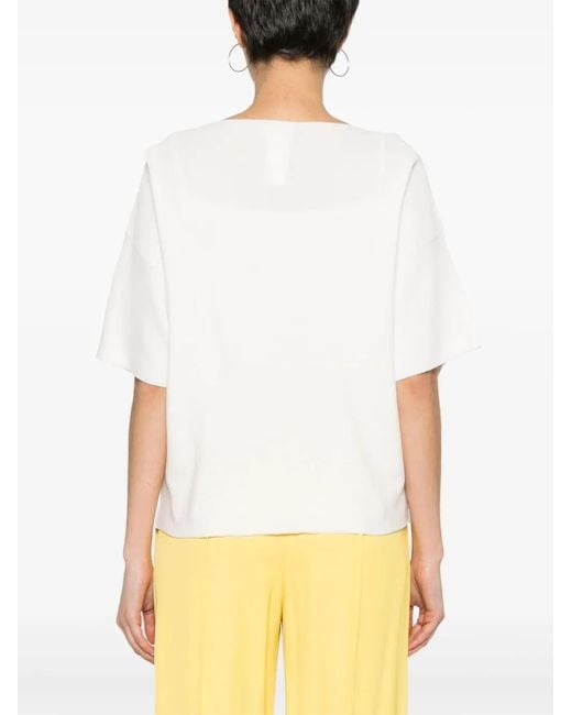 Fabiana Filippi White Relaxed-Fit Cotton T-Shirt