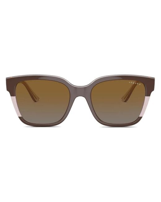 Vogue Eyewear Brown Square-Frame Sunglasses