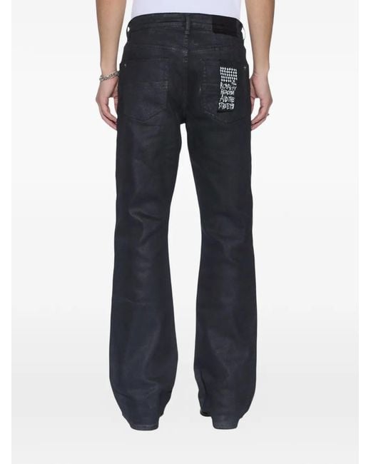 Ksubi Black Bronko Stud-Detail Jeans for men