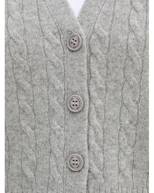 Cárdigan de punto de ochos con botones From Future de color Gray