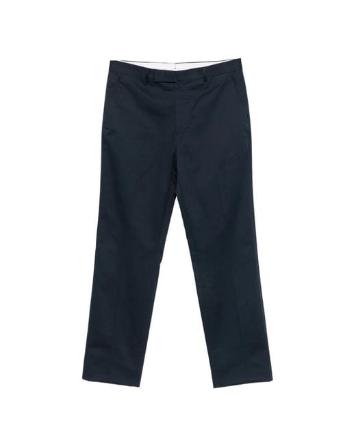 Germano 1952 Blue Pantalon En Coton À Coupe Droite for men