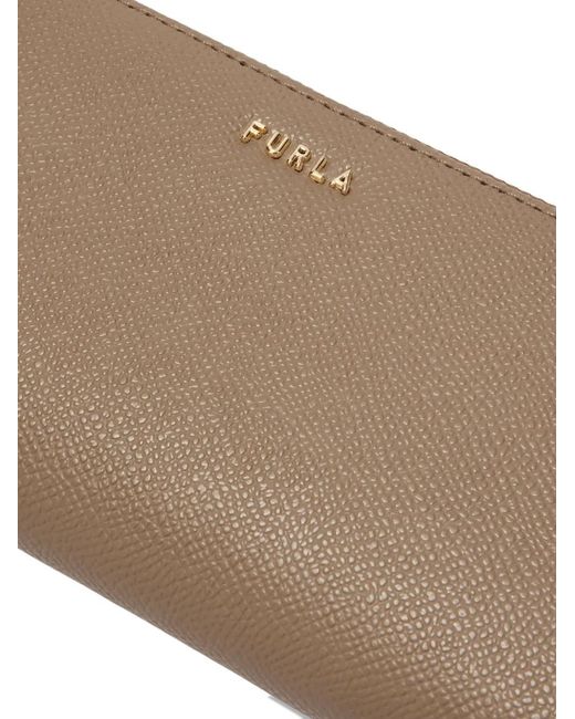 Furla Brown Portefeuille Zippé Classique