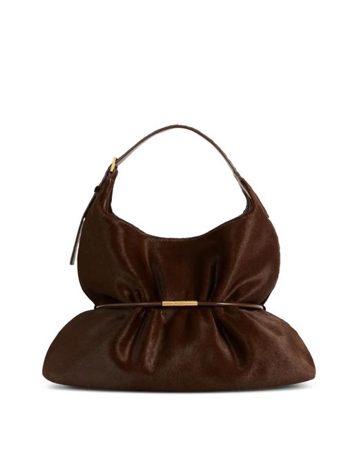 Balmain Brown Sphynx Medium Bag