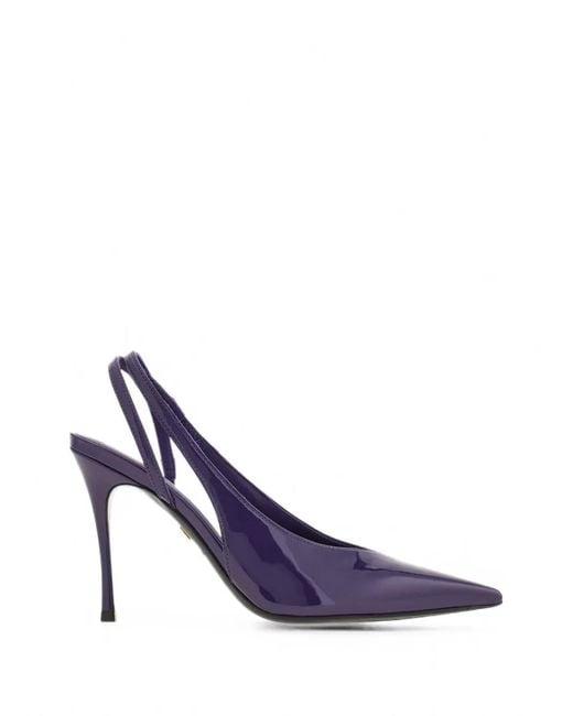 Ferragamo Purple Stiletto Slingback