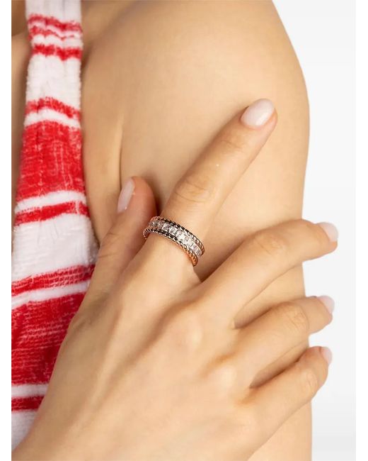 Apm Monaco Orange Cordage Cubic Zirconia Ring