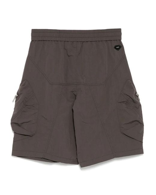 FIVE CM Gray Drawstring Cargo Shorts for men
