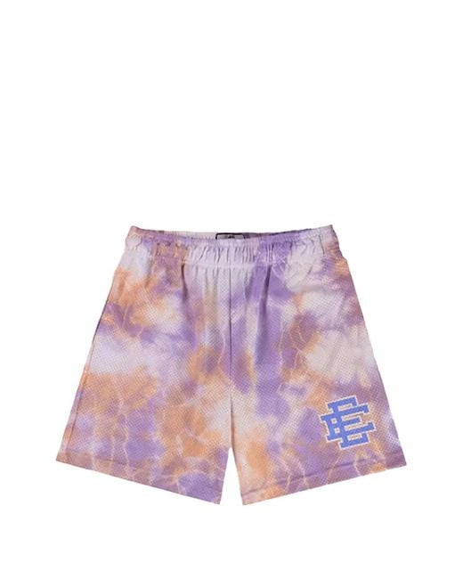 Eric Emanuel Purple Tie Dye Logo Track Pants for men