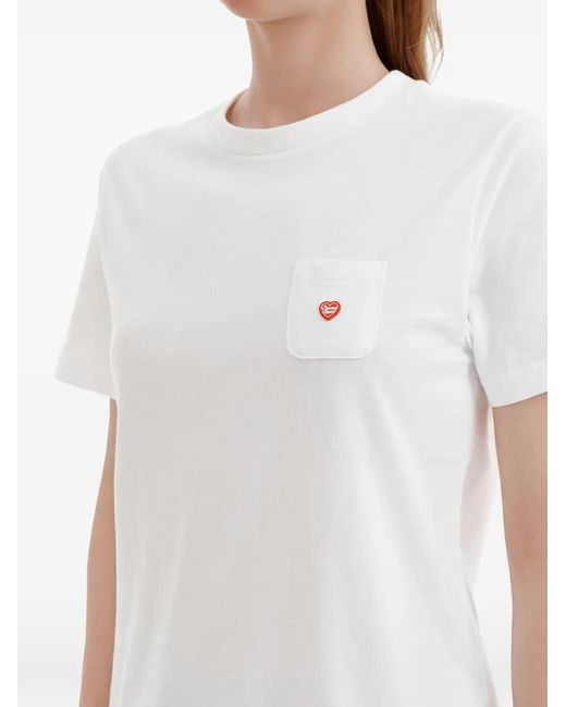 Chocoolate White Pocket Heart T-Shirt