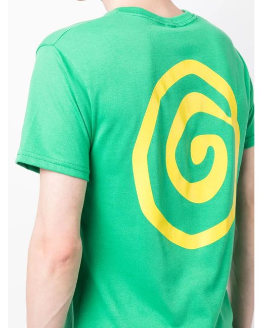 Ostrya Green Logo-Print Round-Neck T-Shirt for men