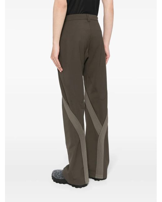 Kiko Kostadinov Gray Deultum Straight-Leg Trousers for men