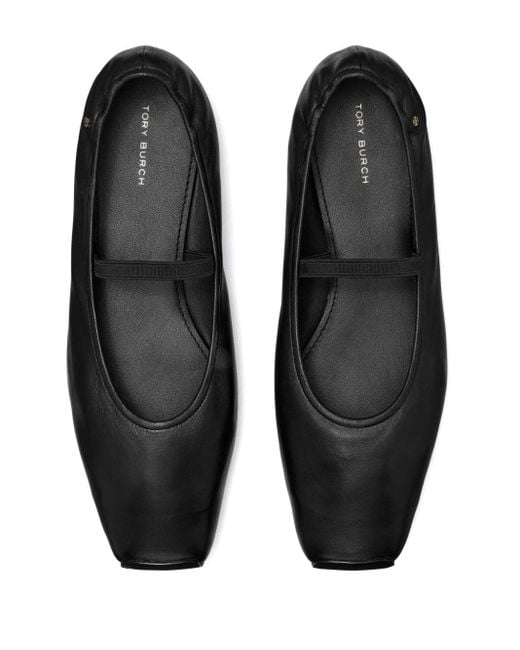 Tory Burch Black Runway Ballerina Shoes