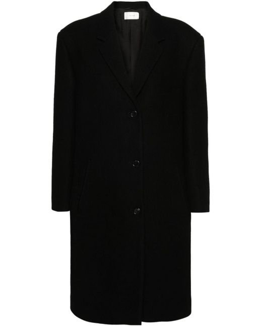 The Row Black Ardon Button-up Coat