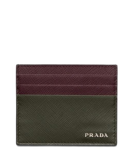 Prada Kartenetui Mit Logo in Purple für Herren