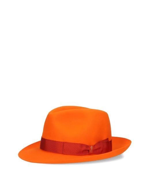 Borsalino Orange Chapeau 50 Grammi for men