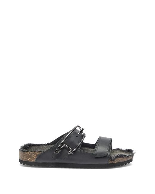 DIESEL White D-Woodstock D Buckle Sandals for men