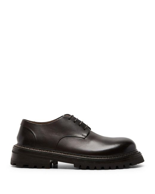 Marsèll Brown Carrucola Leather Derby Shoes for men