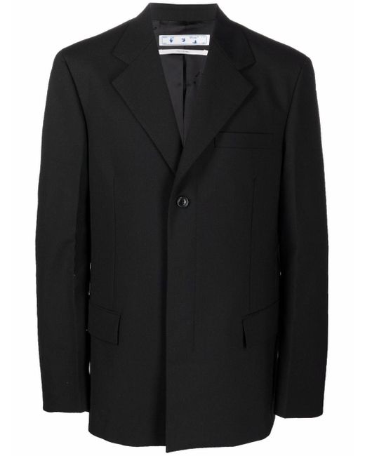 off white wool blazer