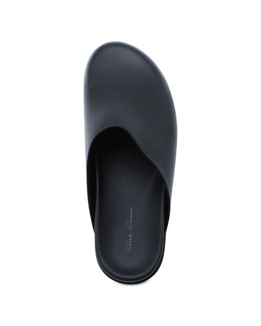Rick Owens Blue Mules À Bout Pointu for men