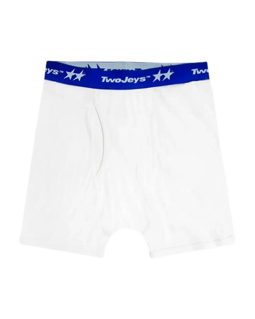 Twojeys Blue Logo-Waistband Boxers (Pack Of Two) for men
