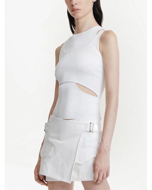 Top Interlink di Dion Lee in White
