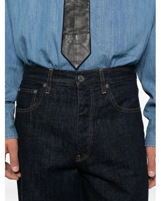 sunflower Blue Wide Twist Jeans for men
