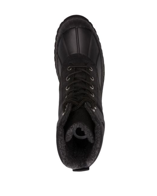 Ganni Black Lace-up Ankle Boots