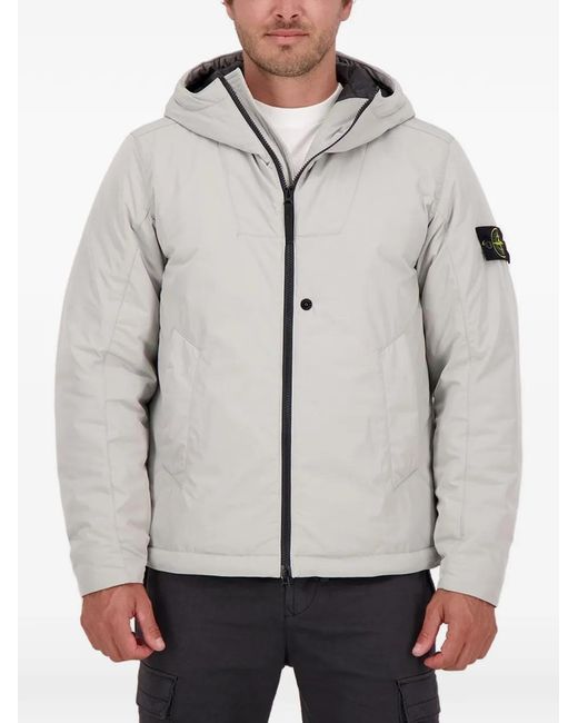 Stone Island Gray 4100047 Hooded Jacket for men