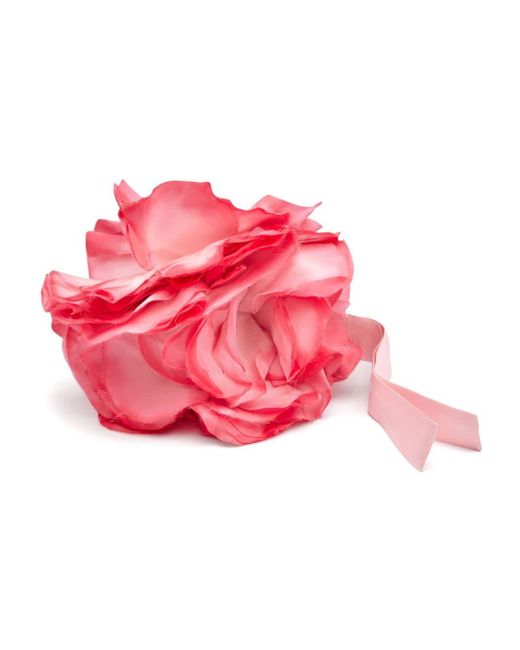 Nina Ricci Pink Flower Corsage Silk Chocker