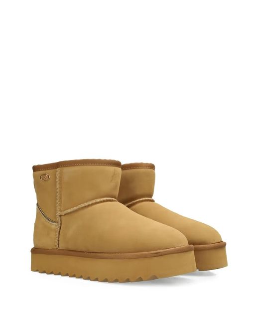 Mexx Brown Suede Platform Boots