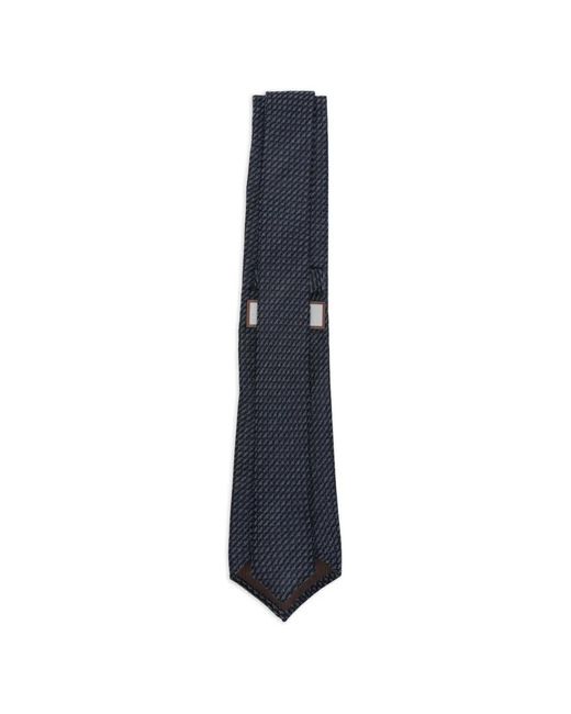 Canali Blue Micro-Patterned Tie for men