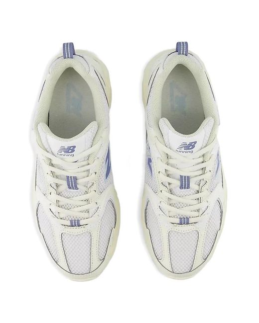 New Balance White U530 Sneakers