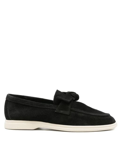 Alexandre Birman Clarita Suede Loafers Black