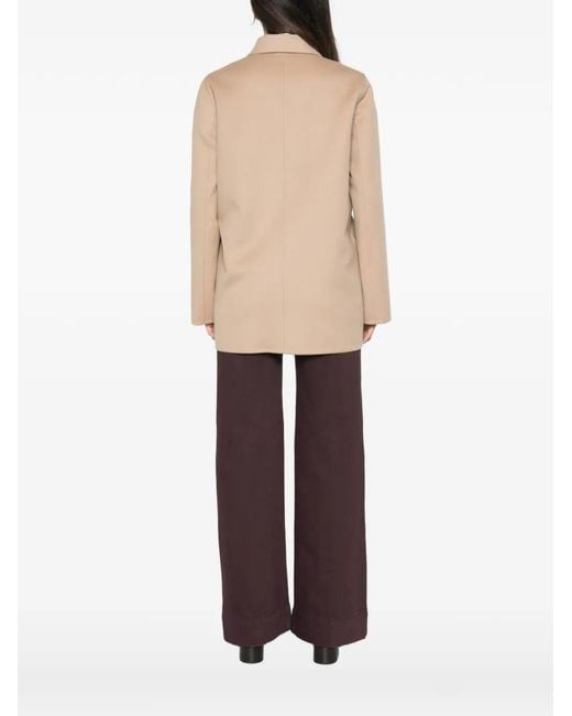 Valentino Garavani Natural Logo-Embellished Patch-Pocket Coat