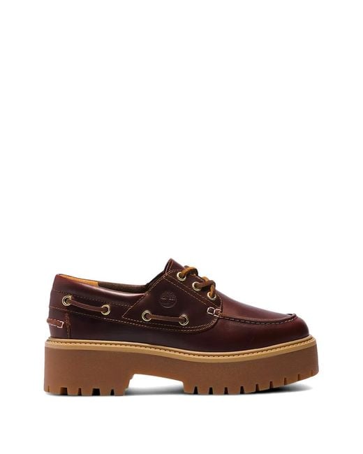 Timberland Brown Stone Street Platform Loafers